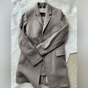 Cashmere Burberry mens coat with detachable vest size S